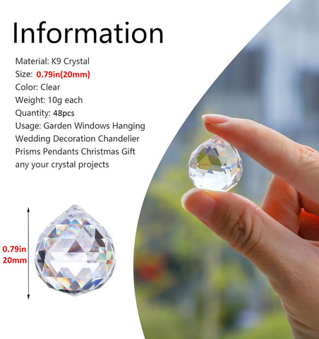 HDCRYSTALGIFTS rainbow sun catcher crystals brighten windows with colorful light.