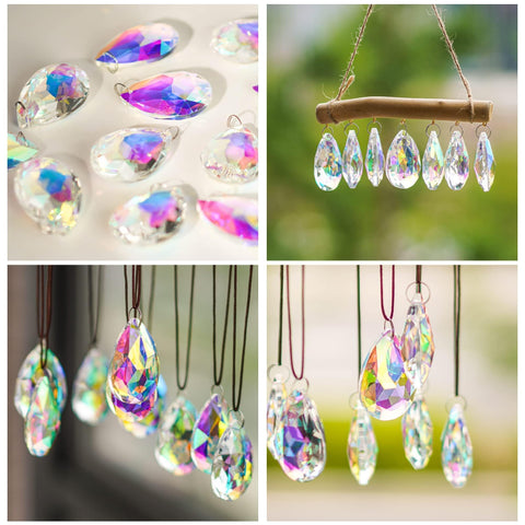 HDCRYSTALGIFTS Suncatcher style prisms enhance window displays and decor