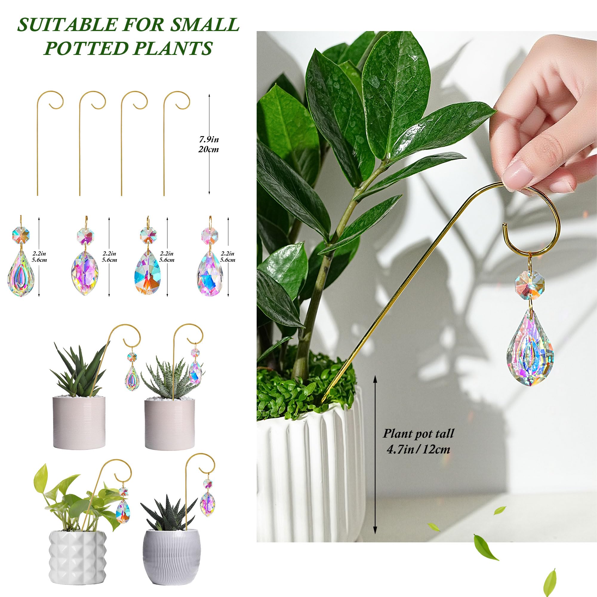 HDCRYSTALGIFTS terrarium sun catcher adds a sparkling focal point