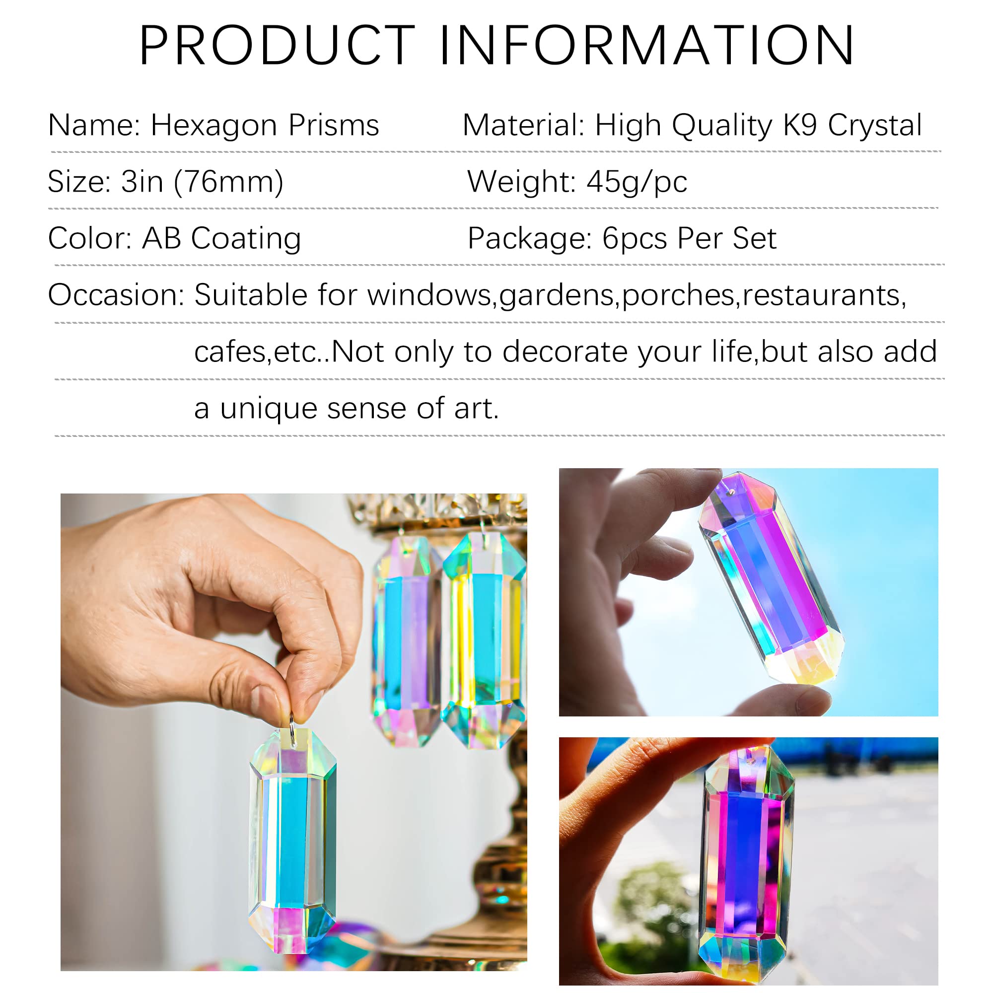 HDCRYSTALGIFTS top-k9 crystal ornament for vivid rainbow reflections