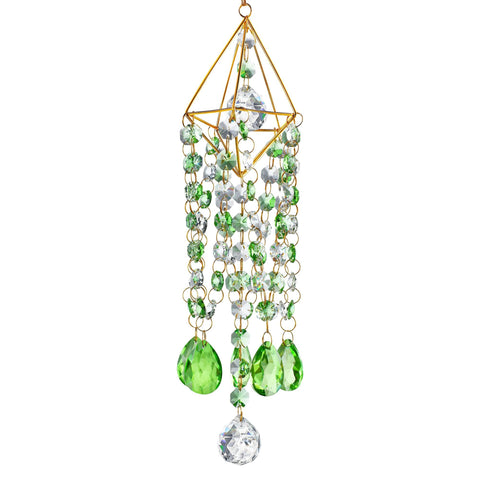 HDCRYSTALGIFTS crystal wind chimes add outdoor ambiance