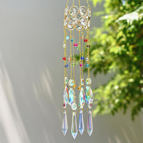 HDCRYSTALGIFTS window decor suncatcher enhances interior with shimmering light
