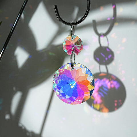 HDCRYSTALGIFTS windowsill garden decor with crystal rainbows