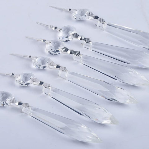 HDCRYSTALGIFTS feng shui crystals 63mm clear enhance ambiance with shimmering angles