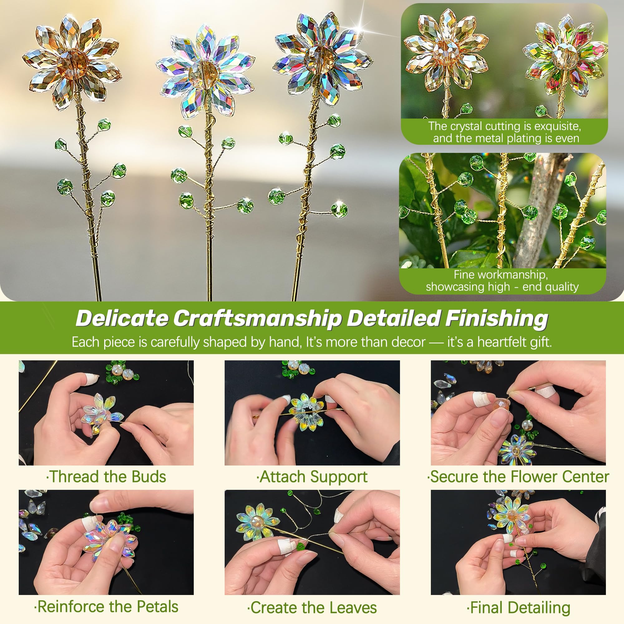 H&D HYALINE & DORA sunflower crystal multicolor refracts light across living spaces