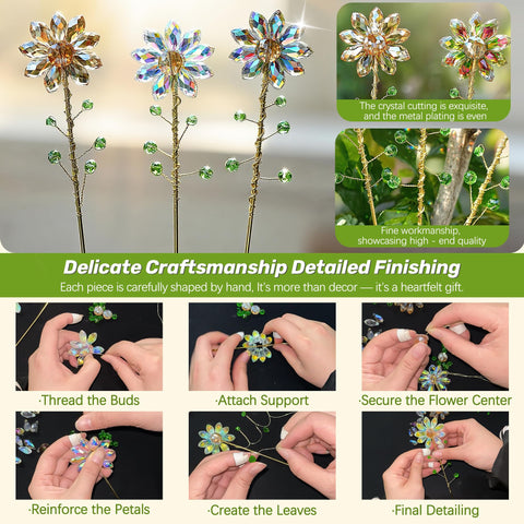 H&D HYALINE & DORA sunflower crystal multicolor refracts light across living spaces