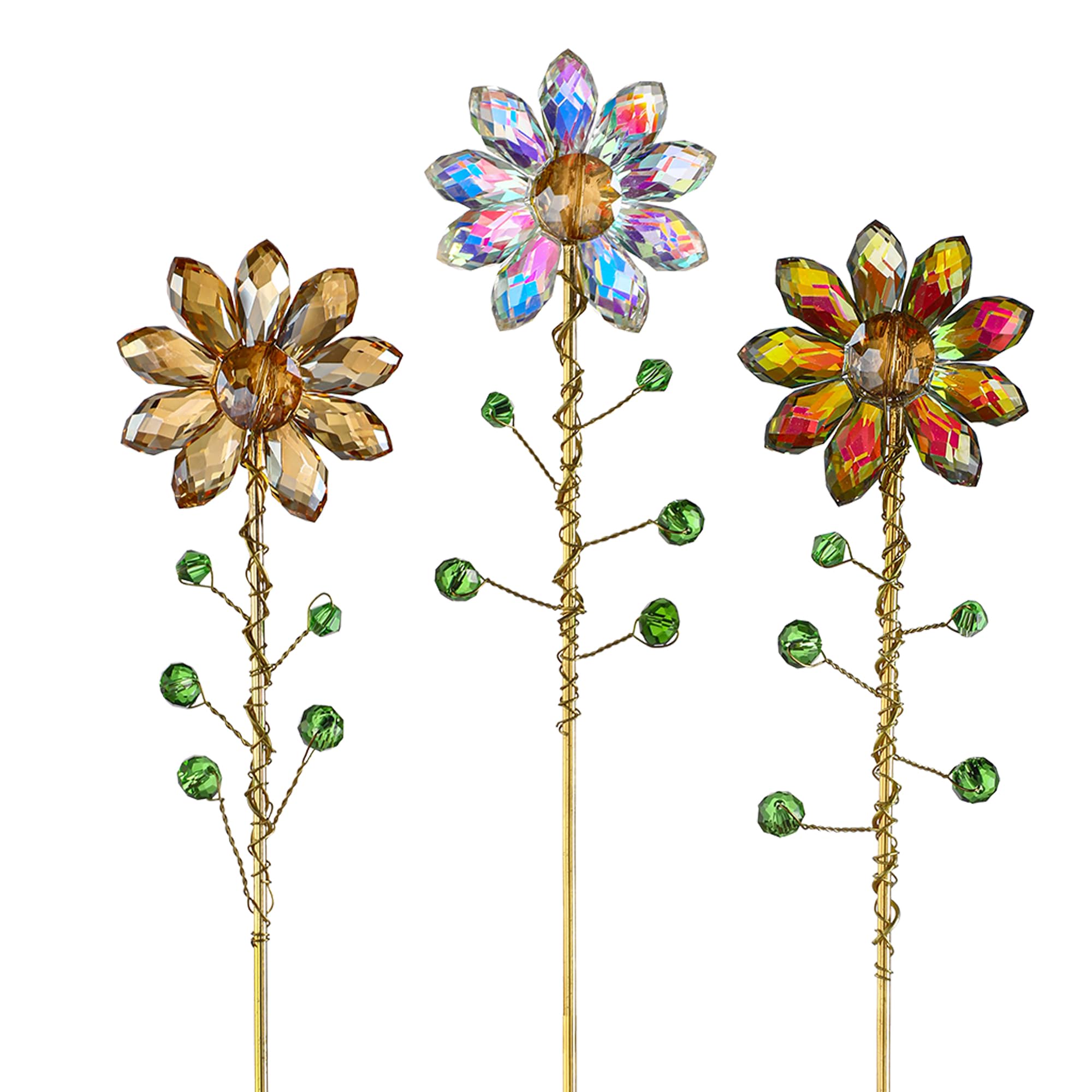H&D HYALINE & DORA rainbow crystal sunflowers brighten any sunlit corner