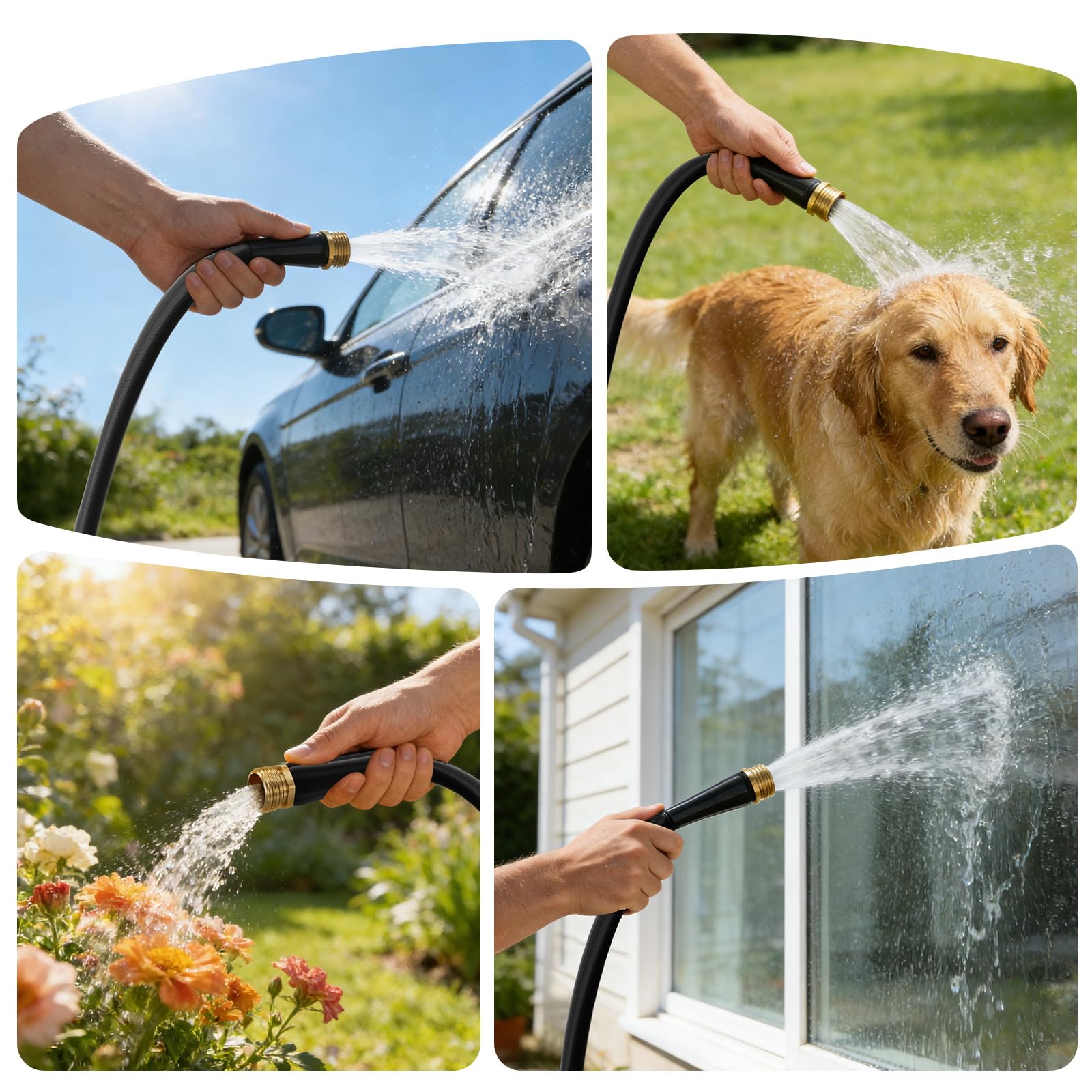 HDKing versatile hose for yard, car washing, and patio tasks