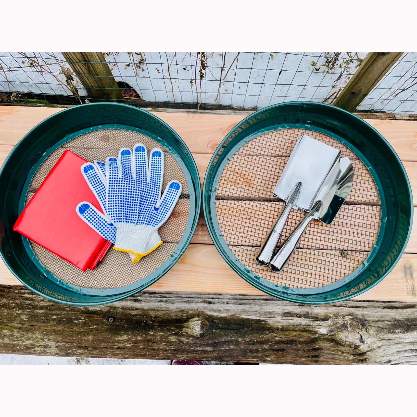 HDMATRL stainless steel shovels 2-pack ideal for digging and compost.