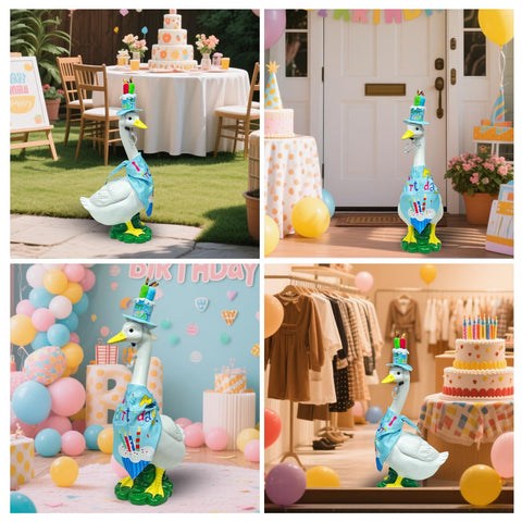 HDOOMN indoor-outdoor goose art, versatile for seasonal displays.