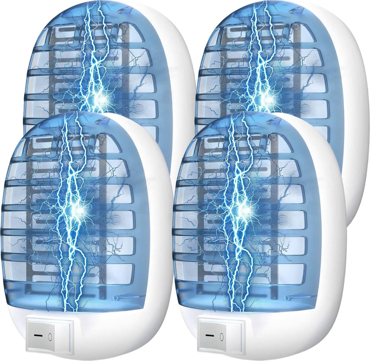 HDView indoor bug zapper in a 4-pack setup ideal for multi-room pest control