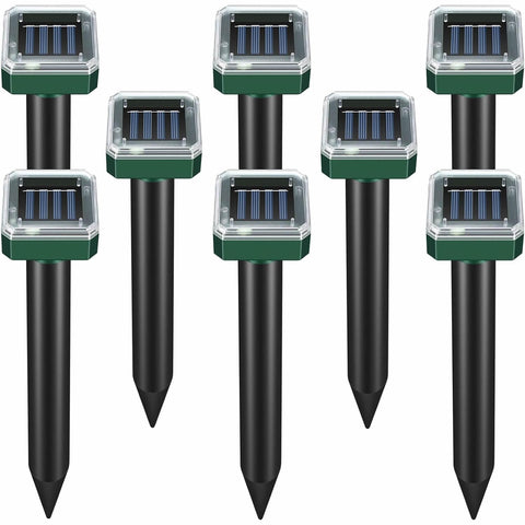HDView mole repellent solar-powered unit protects your lawn
