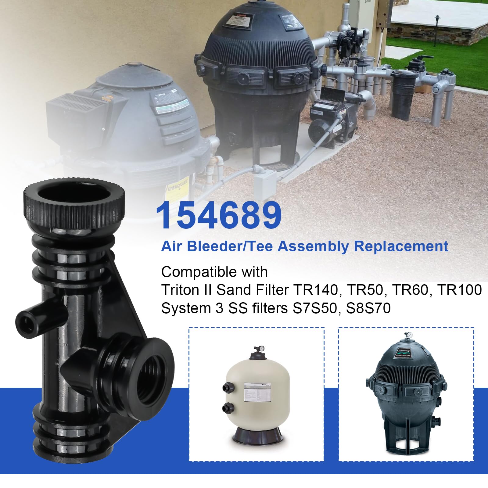HDWGGD System 3 sand filter part aids balanced pressure.