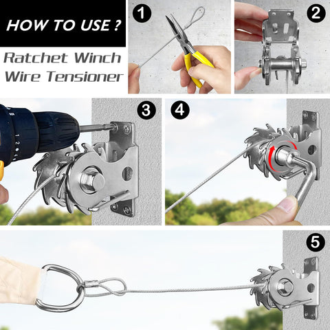 HDYAR M6 spring snap hooks for durable cable connections