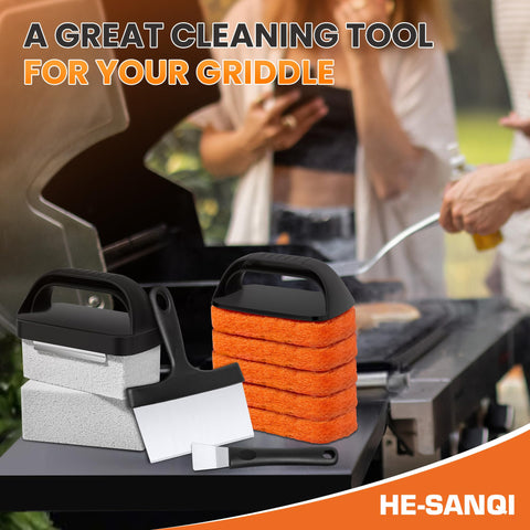 HE-SANQI 11-piece kit keeps your Blackstone grill ready for the next cookout
