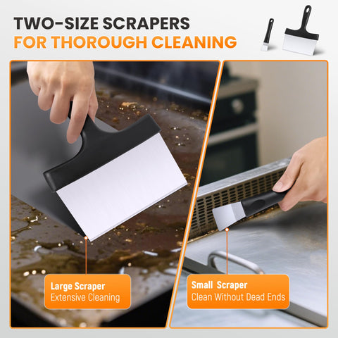 HE-SANQI ceramic stone with handle delivers scratch-free, deep cleaning
