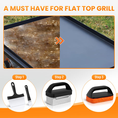 HE-SANQI natural pumice stone safely dissolves burnt-on grime on grills
