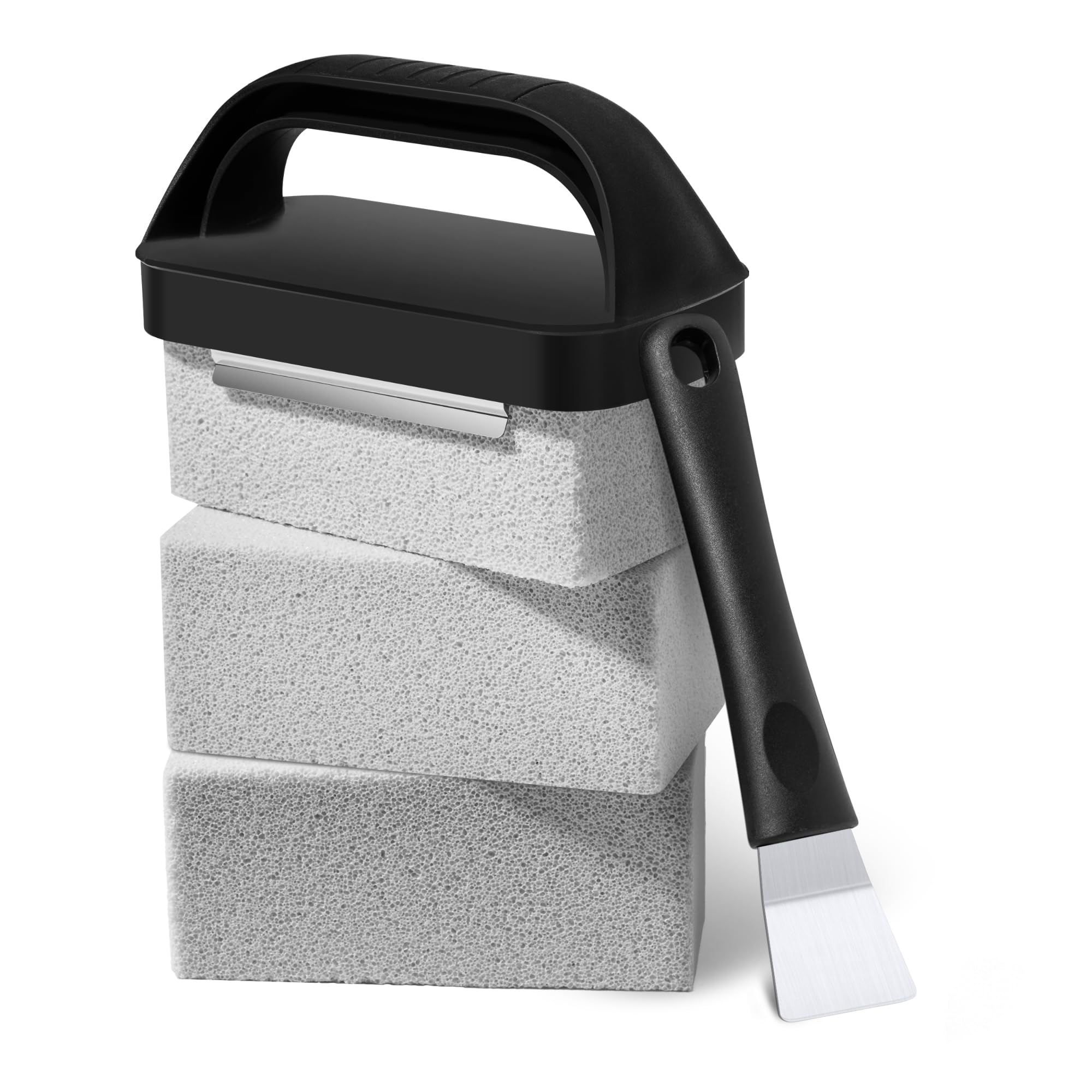 HE-SANQI grill brick kit, assembled for deep-clean on flat top surfaces