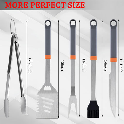 HE-SANQI grill tongs shown in action, lockable for compact storage.