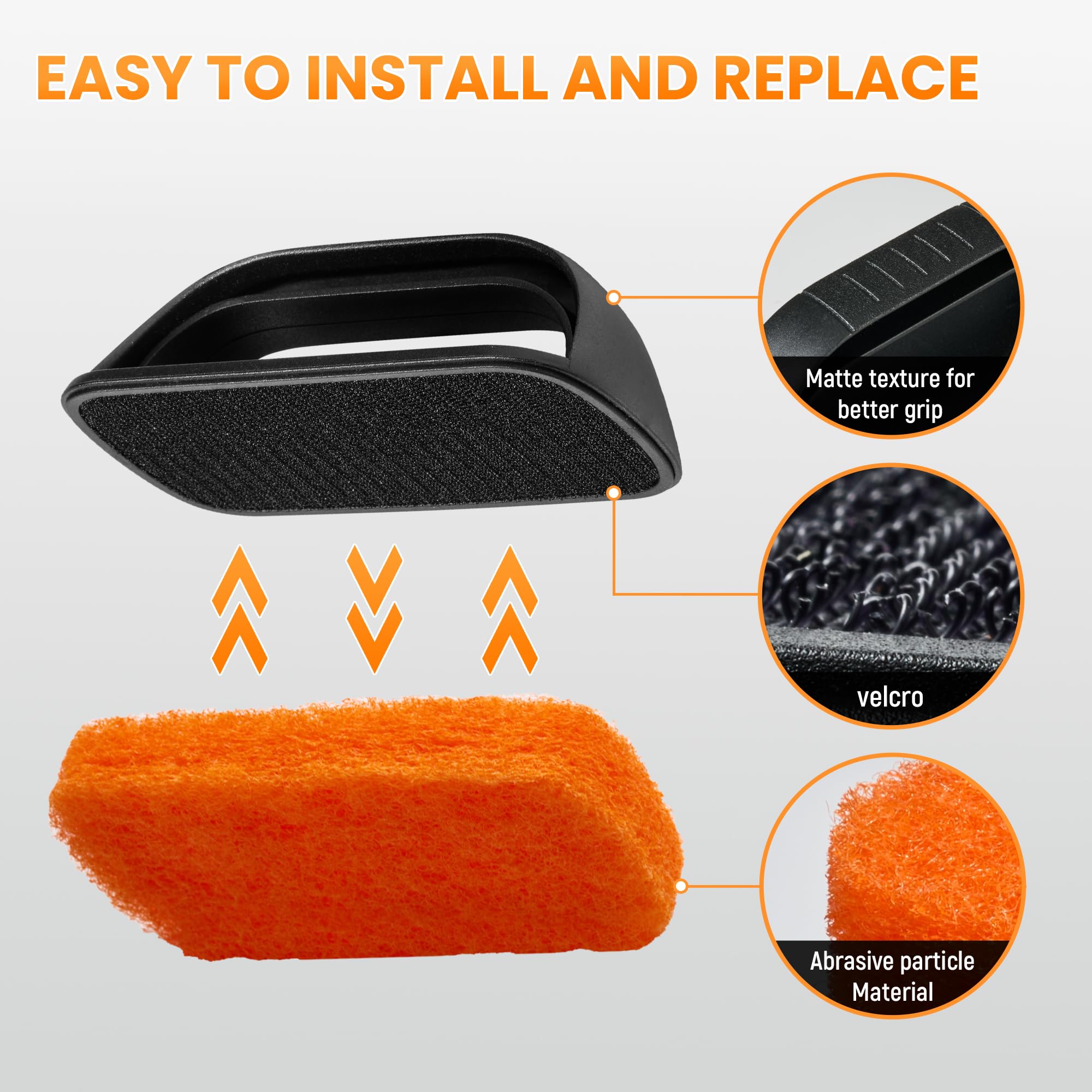 HE-SANQI heat-resistant handle enables safe cleaning on hot surfaces