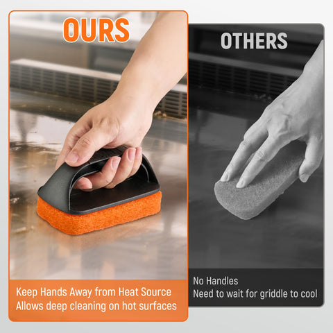 Multi-surface kit for griddles, grills, cookware, and sinks