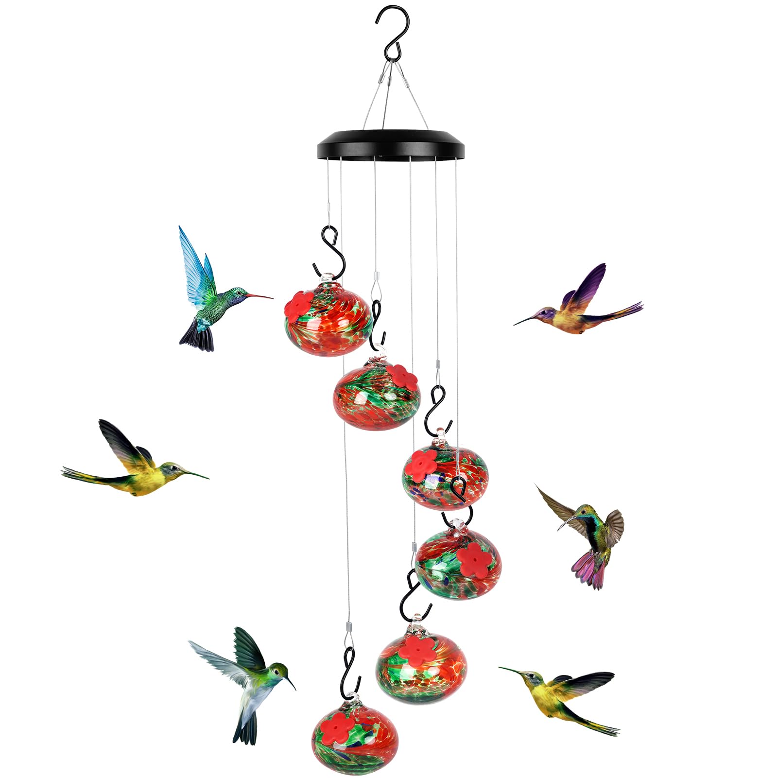 Headak Life charming wind chimes for outdoors create soothing ambiance while attracting hummingbirds.