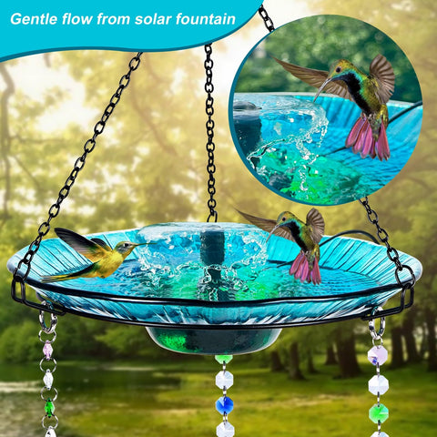 HEADAK LIFE glass feeder balls are fade-resistant for long-lasting garden decoration