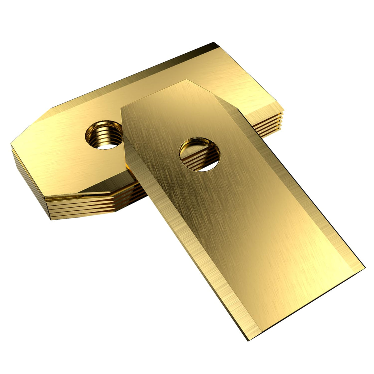 Headley Tools titanium-coated mower blades for Automower offer longer life and cleaner cuts.