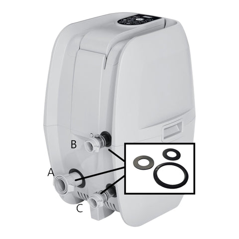 HeadSeal B-seal delivers a watertight water-side connection for steady flow.