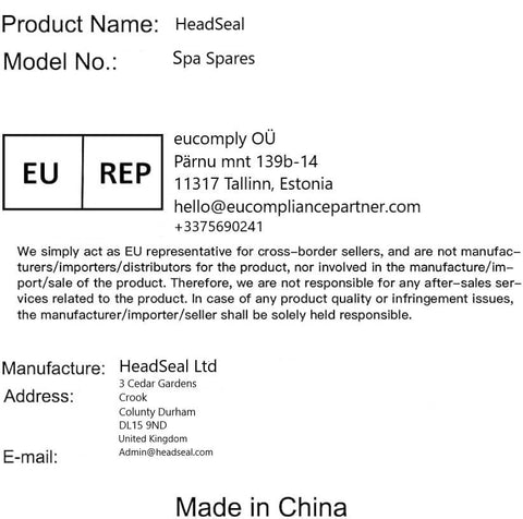 HeadSeal spa care kit keeps spare seals ready for peak seasons.