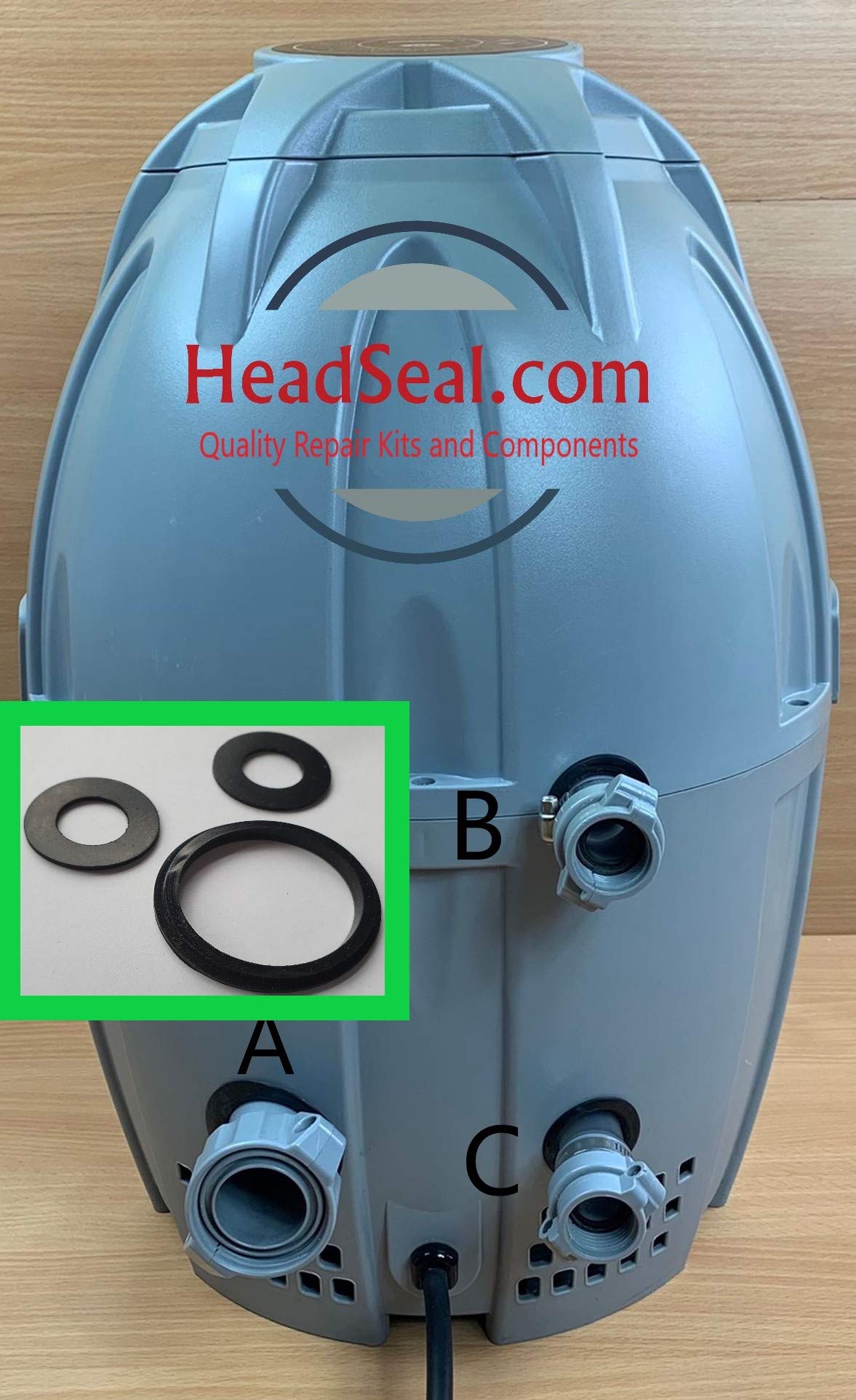 HeadSeal tool-free install makes replacement easy with no adhesives.