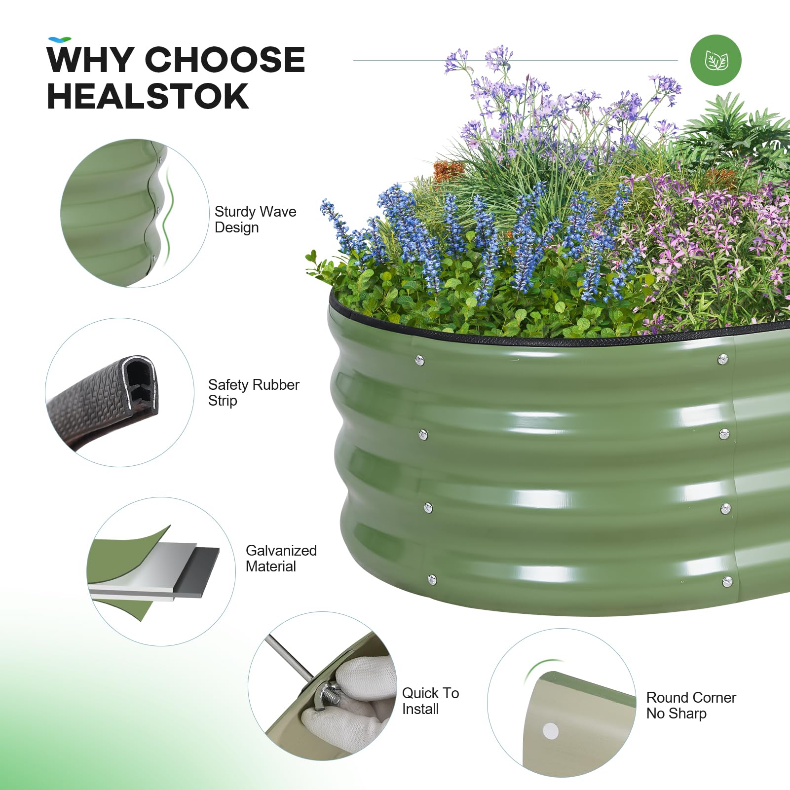 HEALSTOK deep root access garden bed for robust plant growth