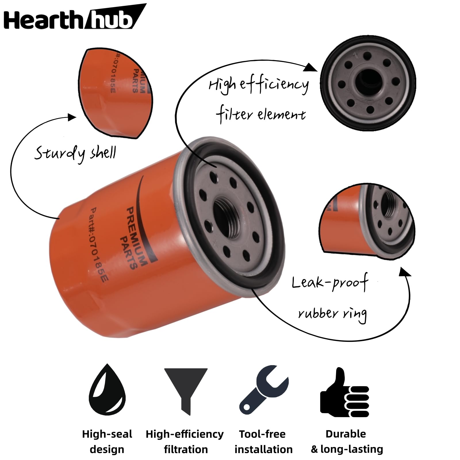 HearthHub Generator 6485 complete install kit simplifies maintenance with included parts.