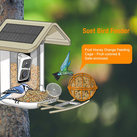 Durable Hearthhub suet ball holder supports 5mm screw compatibility.
