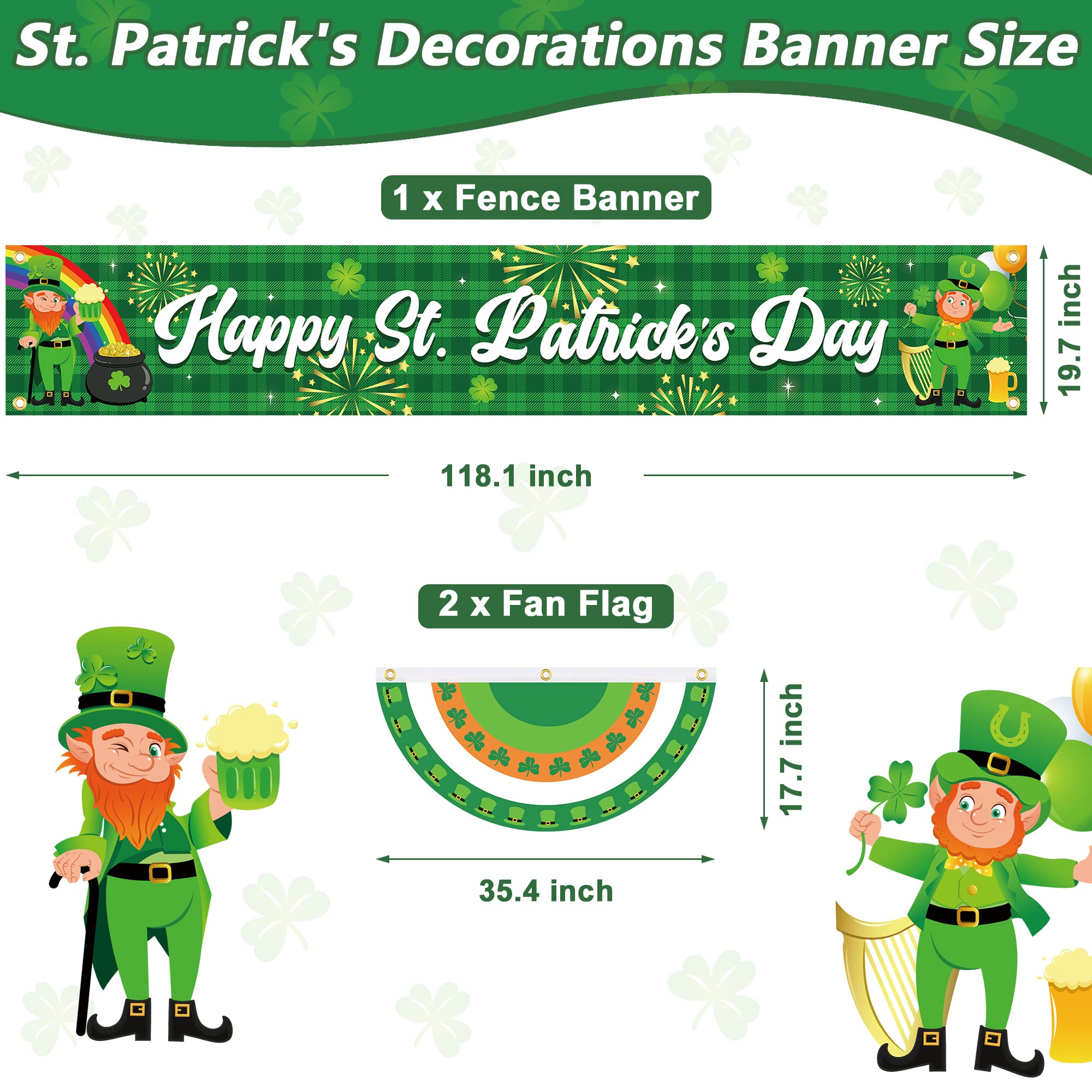 Heartome fence banner with harps and shamrocks elevating curb appeal for parades.