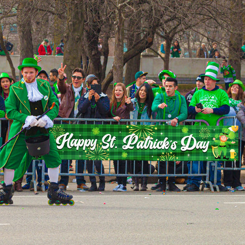 Heartome St Patrick's Day decor creates a festive photo backdrop for gatherings.