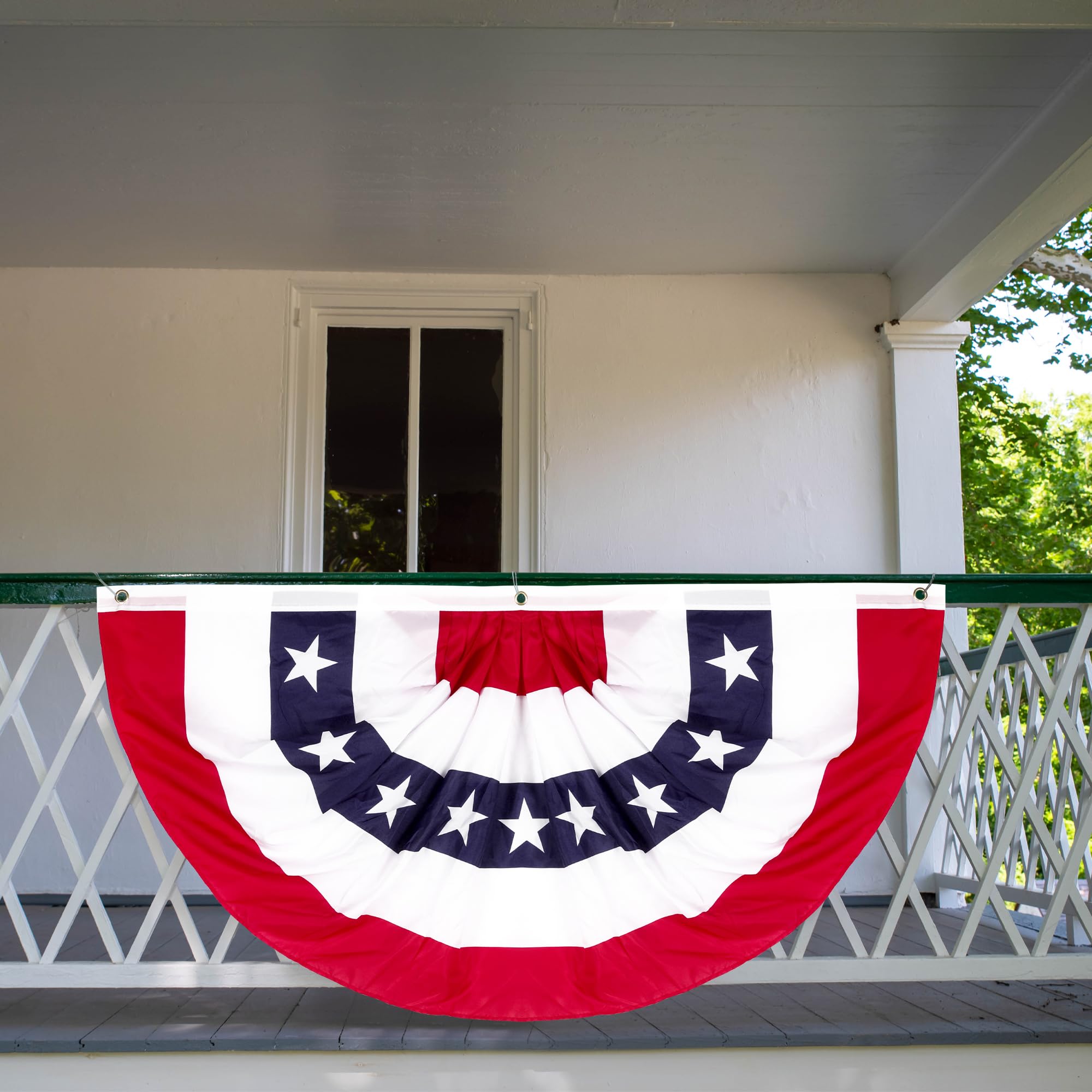 Heartome sun and rain resistant patriotic banner 2x4ft keeps color vivid during events