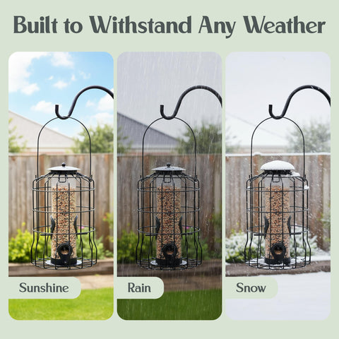Hearts&Birds bright colors attract birds and enhance your yard.