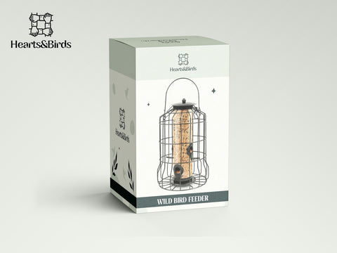 Hearts&Birds durable feeder boosts enjoyable backyard birdwatching.