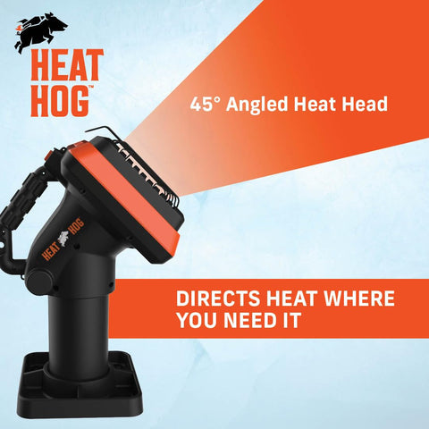 Heat Hog 33-degree wider heating area with curved plaque technology