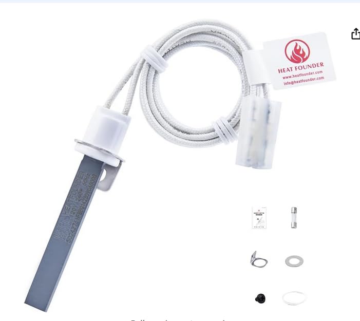 HEATFOUNDER 90s silicon nitride igniter rod for quick ignition and reliable grill start.