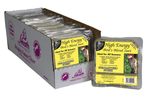 No-melt formula supports year-round feeding with Heath suet.