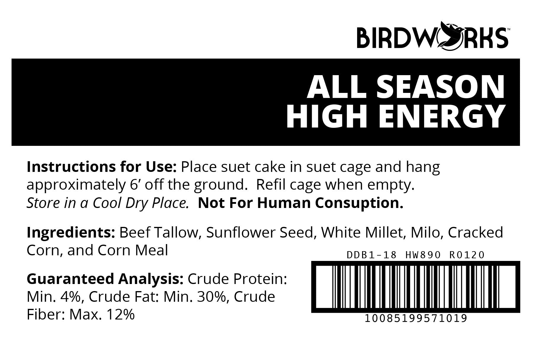 Heath Outdoor Products DDB1-18 high energy blend suitable for a diverse bird list