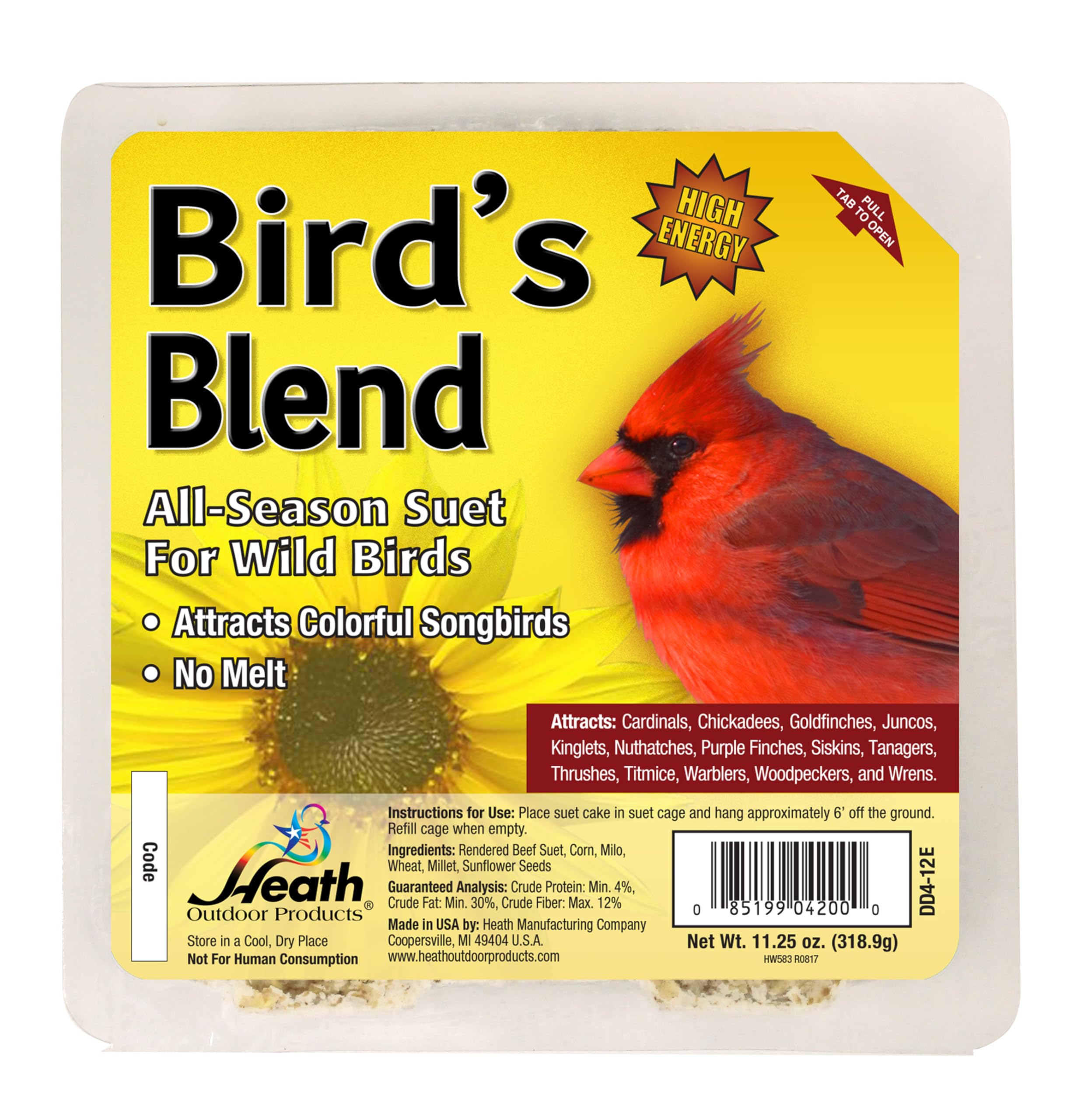 Heath Outdoor Products DDB1-18 packaging image showing value pack for year round feeding