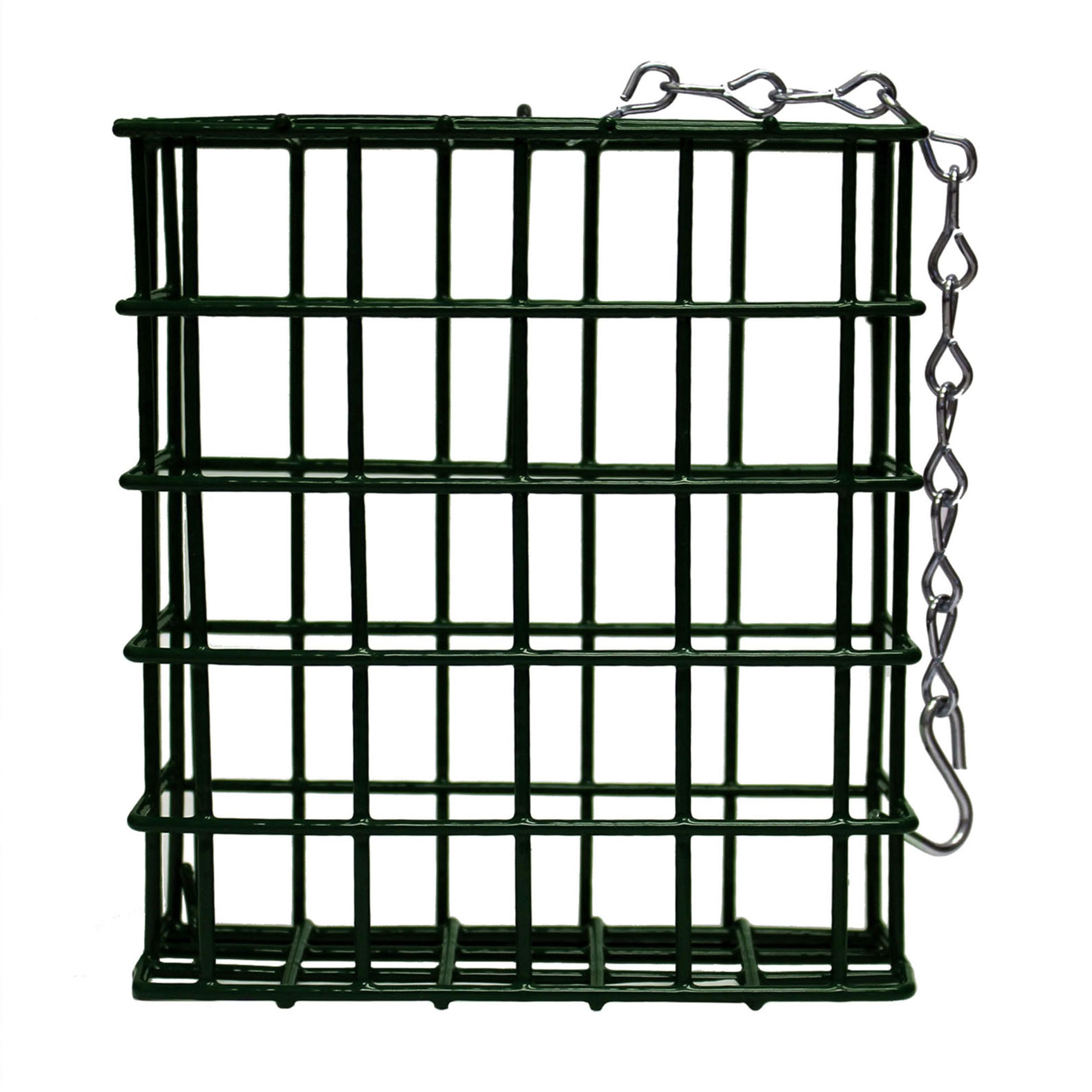 Heath S-1-1 hanging suet feeder, weather-resistant for year-round birds.