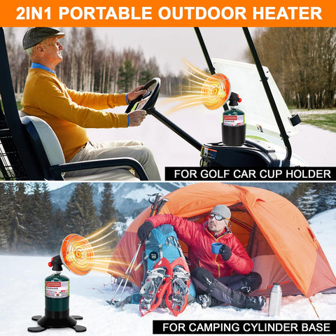 HEATHIVE 1lb propane-tank adapter simplifies fuel setup for quick warmth.