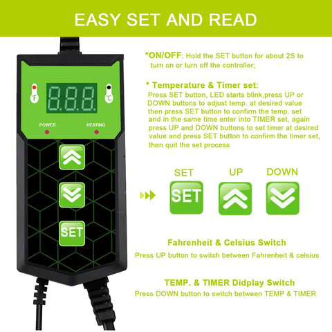 HEATIDEAS IP67 waterproof design protects electronics from humidity and spills.