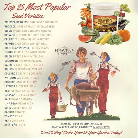 Free Clyde’s Garden Planner included with Heaven's Harvest kit for planning and planting.