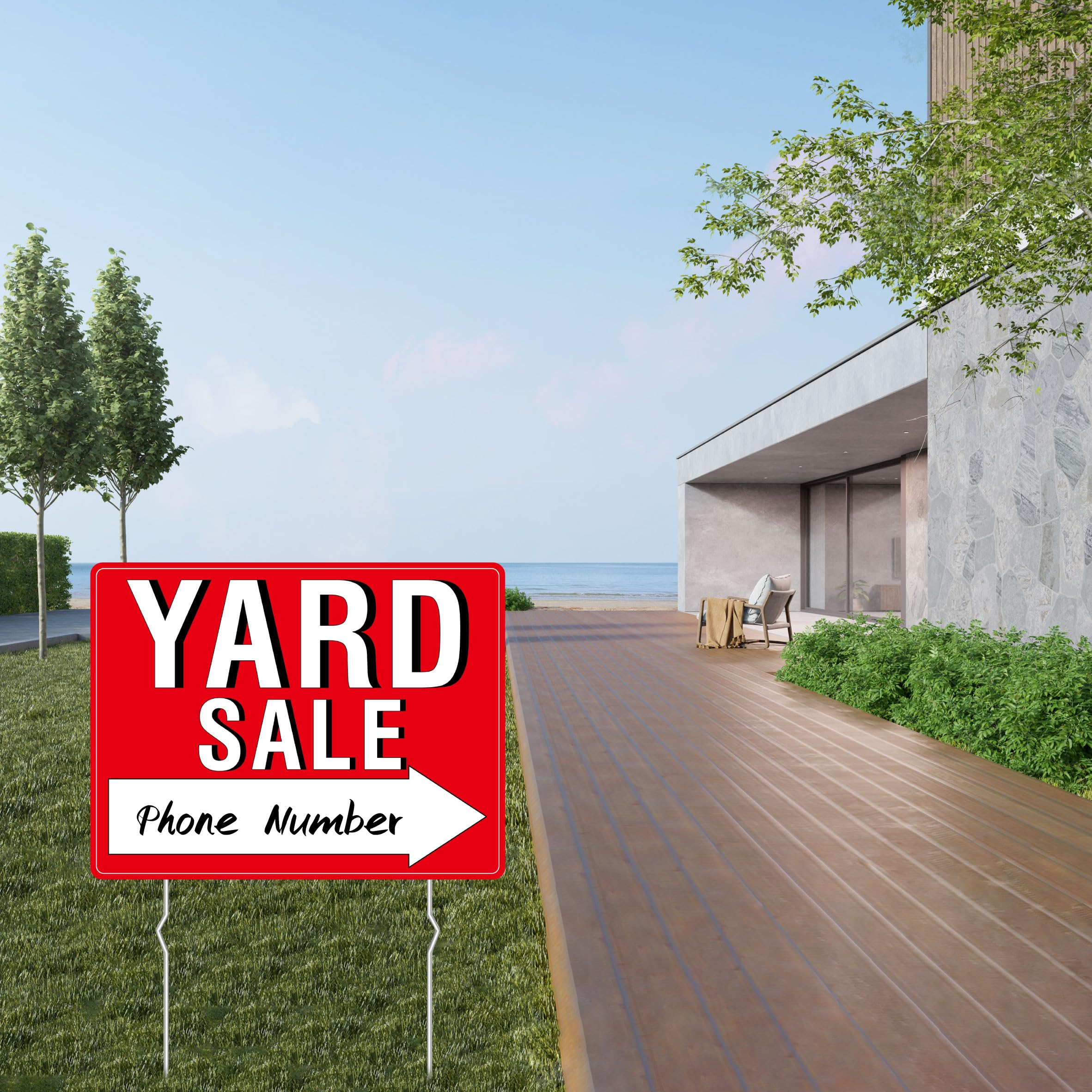 Hebayy weatherproof plastic resists rain and sun for durable signage
