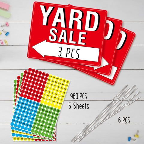 Hebayy stakes for yard sale signs ensure sturdy placement in wind